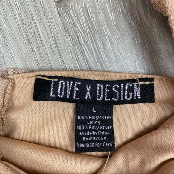 Nordstrom Love X Design PLEATED MESH TOP Cropped Zip Back Long Sleeve L - Picture 8 of 10